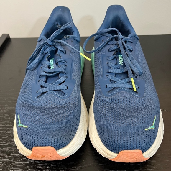 Hoka Arahi 7 Running Shoe Sneaker Women’s 10 Blue Mint Green - Picture 2 of 8